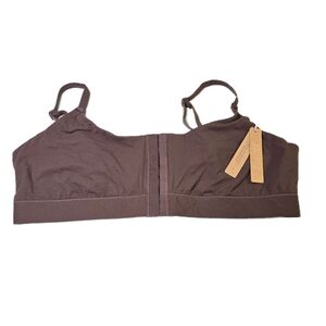 NWT Skims Fits Everybody Adaptive Scoop Bralette Bra Cocoa Brown Women's Size 3X